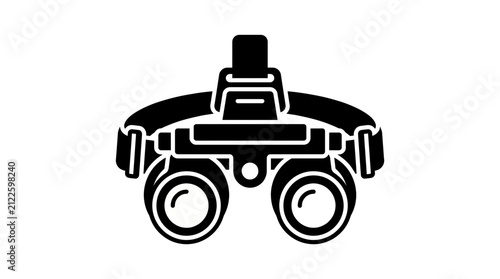 Night Vision Goggles Line Icon Vector