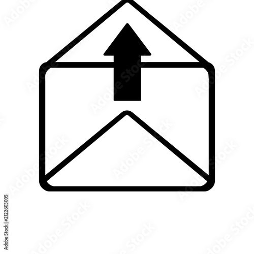Принти на полотні outbox mail transparant background