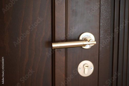 Cuadro en lienzo Wooden door knob handle