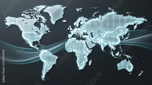 Modular Glass World Matrix (Adobe Stock Premium Business Technology, 16:9)