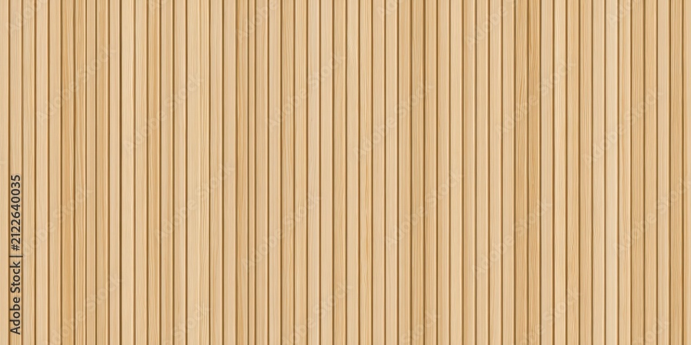 Fototapeta premium Seamless light wood slat wall texture