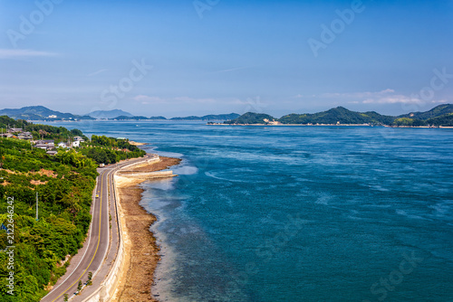 Cuadro en lienzo Scenic Seto Inland Sea in Western Japan