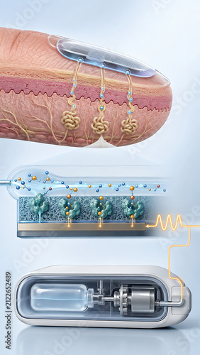 Fingertip Sweat Sensor with Microfluidic Biosensor for Noninvasive Biomarker Monitoring Vertical