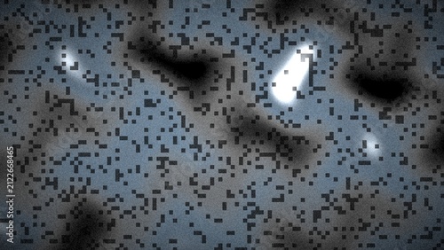 Bild auf Leinwand Blurred digital noise background with glowing highlights and grains