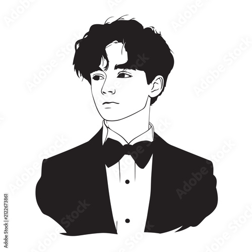 man in tuxedo
