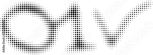 Abstract halftone dot pattern