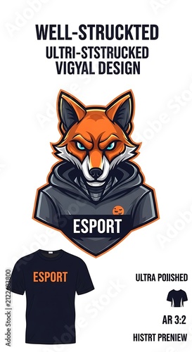Ultra-struckted Vigal design esports logo.