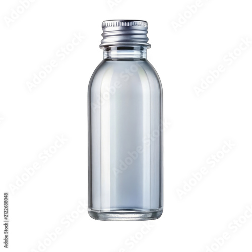 empty bottle isolated on white