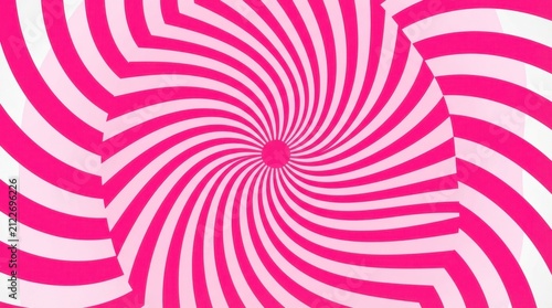 Pink Hypnotic Swirl Abstract Optical Illusion Pattern