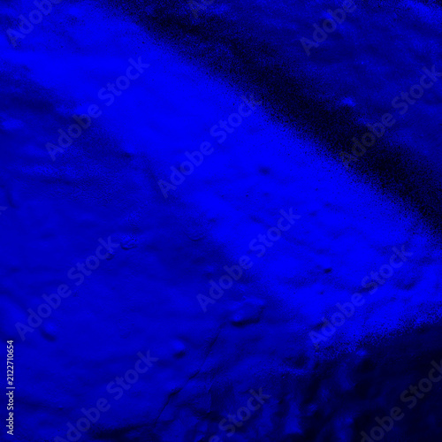 Neon blue and black spray painted graffiti textured bumpy rough background