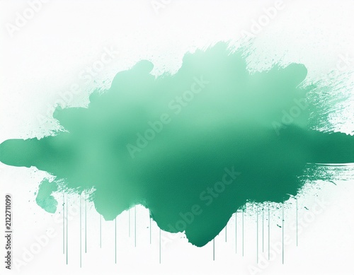 abstract mint green watercolor water splash on a white background watercolour texture in mint color ink paint brush stain green splatter spot watercolor pastel splash