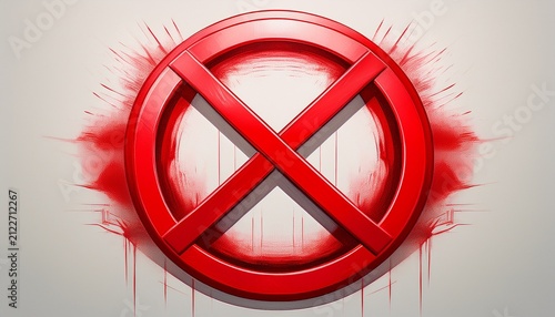 background isolated image prohibition sign symbol white background