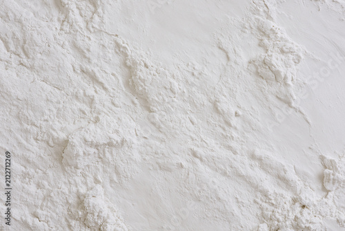 Canvastavla Close up of fine white flour powder texture background