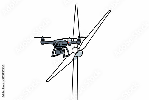 Wind Turbine Renewable Energy Concept.