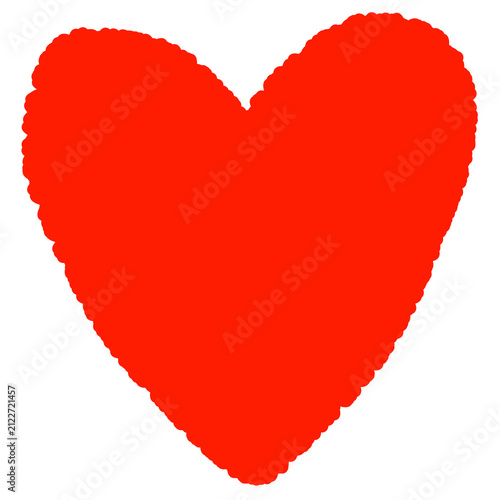 red heart vector illustration