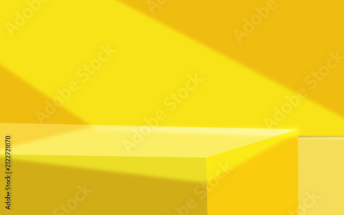yellow realistic window blinds shadow overlay effect sunlight blur texture product mockup vector design