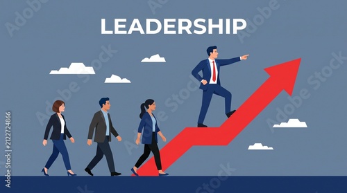 business people with graph