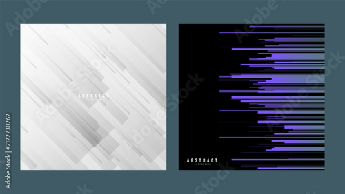 Purple Digital Speed Lines and Glitch Effect Abstract Background Vector
