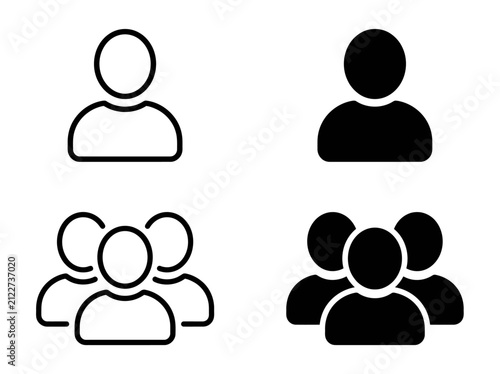 User account profile icon representing customer contact and identity