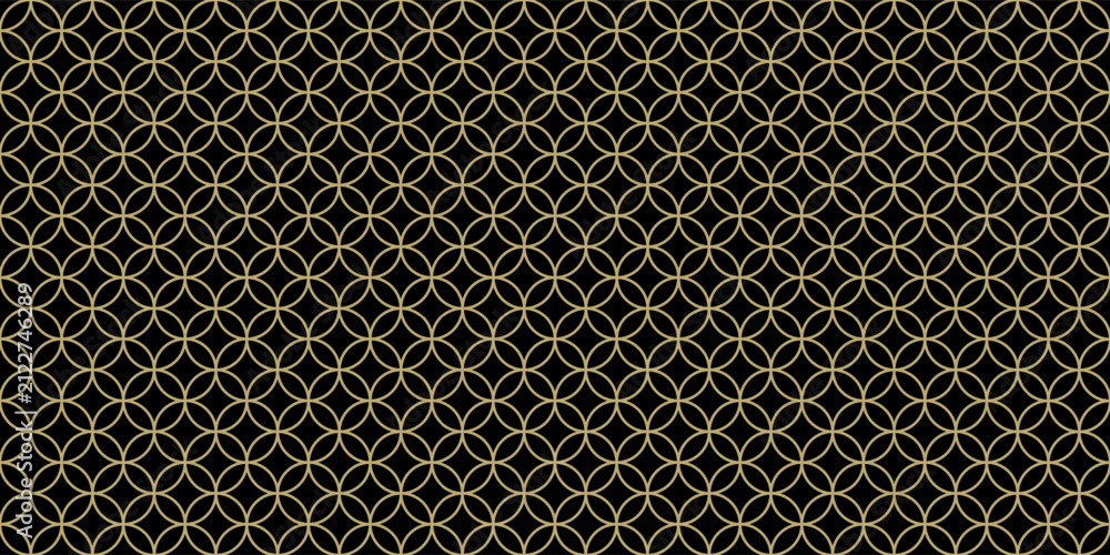 Obraz premium Seamless luxury geometric circle repeated pattern