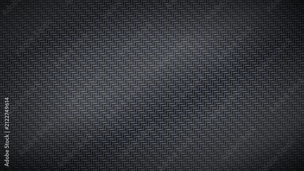 Naklejka premium Dark carbon fiber texture background pattern