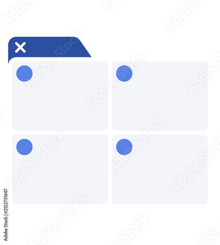 Checklist paper note element 16, vector flat graphic illustration for planner and to do list design