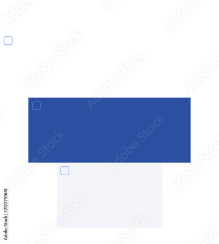 Checklist paper note element 19, vector flat graphic illustration for planner and to do list design