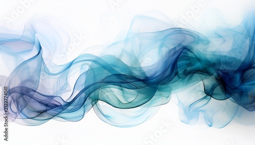 transparent smoke isolated on white background