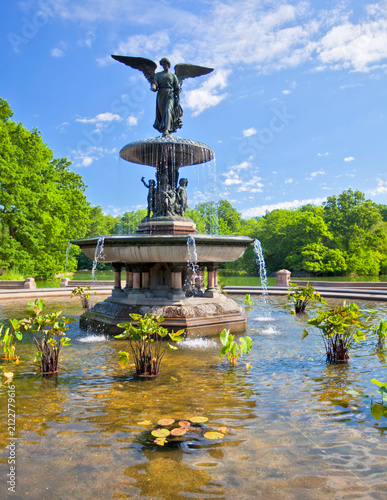 Bethesda Fountain located in Central Park, New York City