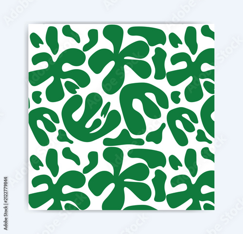 Organic Green Blob Shape Background