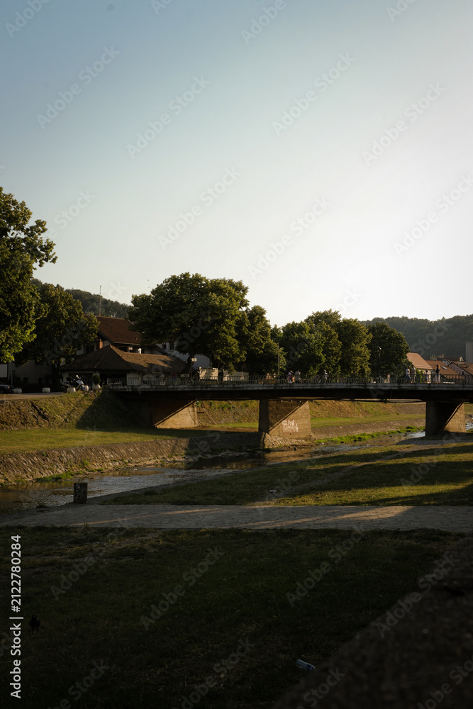 Fototapeta premium bridge over the river