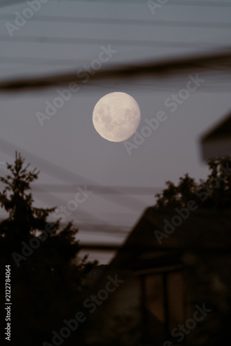 Full Moon Over Rooftops