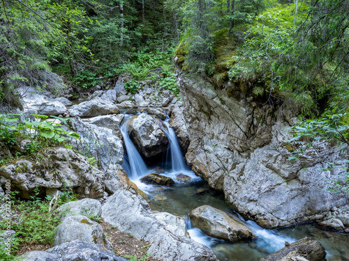 Rapids in the stream in Bucegi mountains, Romania