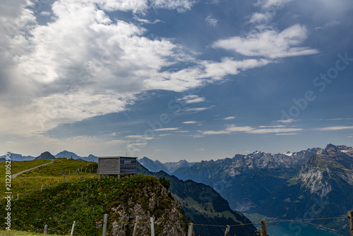 Fronalpstock mit Bergpanorama, Stoss, Kanton Schwyz, Schweiz