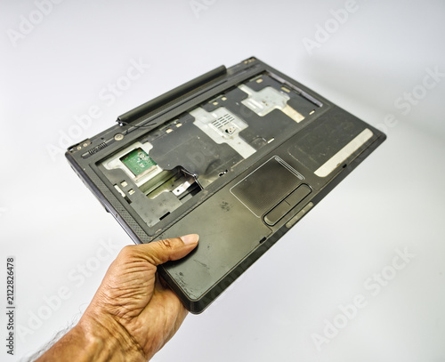 Disassembled Laptop Screen Internal Parts