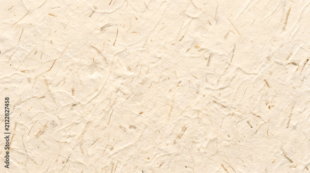 Obraz premium Textured natural paper with organic fibers and subtle imperfections