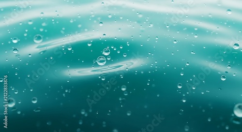 Close-up of Water Surface with Bubbles droplets liquid