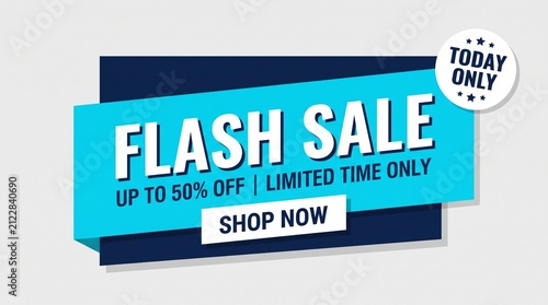Blue Sale Banner Template for Digital Marketing Promotion