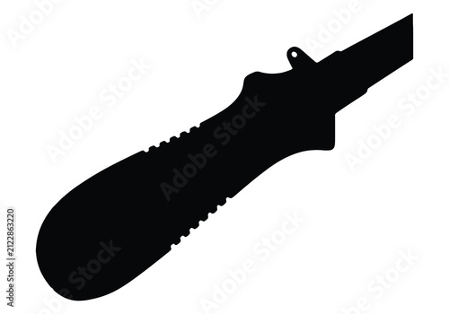 Фотография Modern stylized fishing lure silhouette