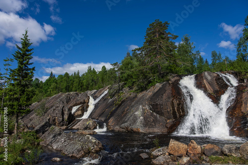 Obraz na płótnie Egderudfossen, Hjartdal, Telemark, Norway