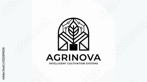 Modern Agrinova Intelligent Cultivation Systems Logo Design.