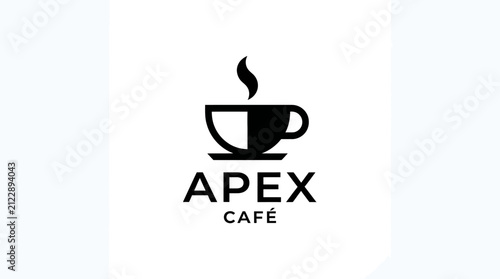 Modern Apex Cafe Logo Design.