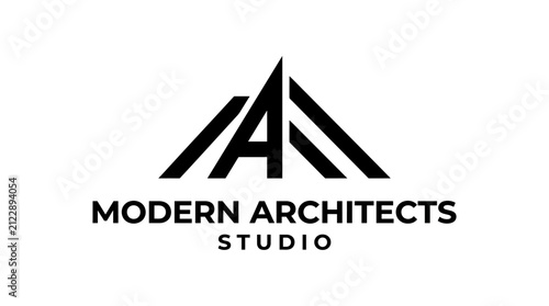 Foto Modern Architects Studio Logo Design.