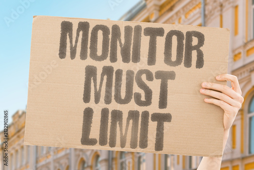 фотографія "Monitor Must Limit" Insist on boundaries for surveillance systems
