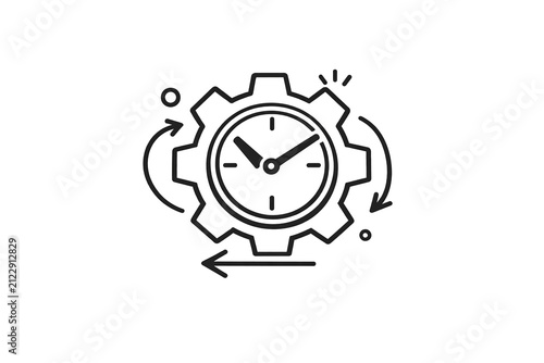 Analog Clock with Gears