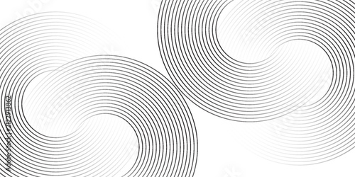 Foto White geometric abstract background overlapping layers on bright space with line effect decoration