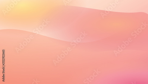 Abstract Soft Peach Orange Pastel Wavy Gradient Background Vector