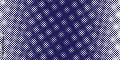 Abstract blue and white halftone gradient texture background with horizontal transition