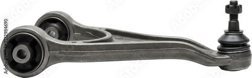 Side view of suspension control arm – automotive replacement part – transparent PNG