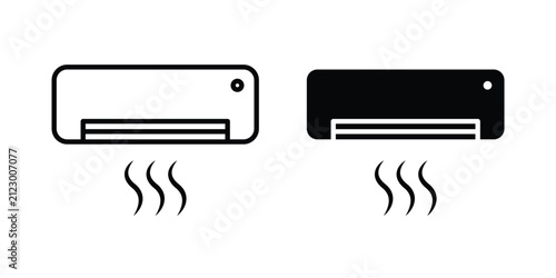 Air conditioning icon simple design group